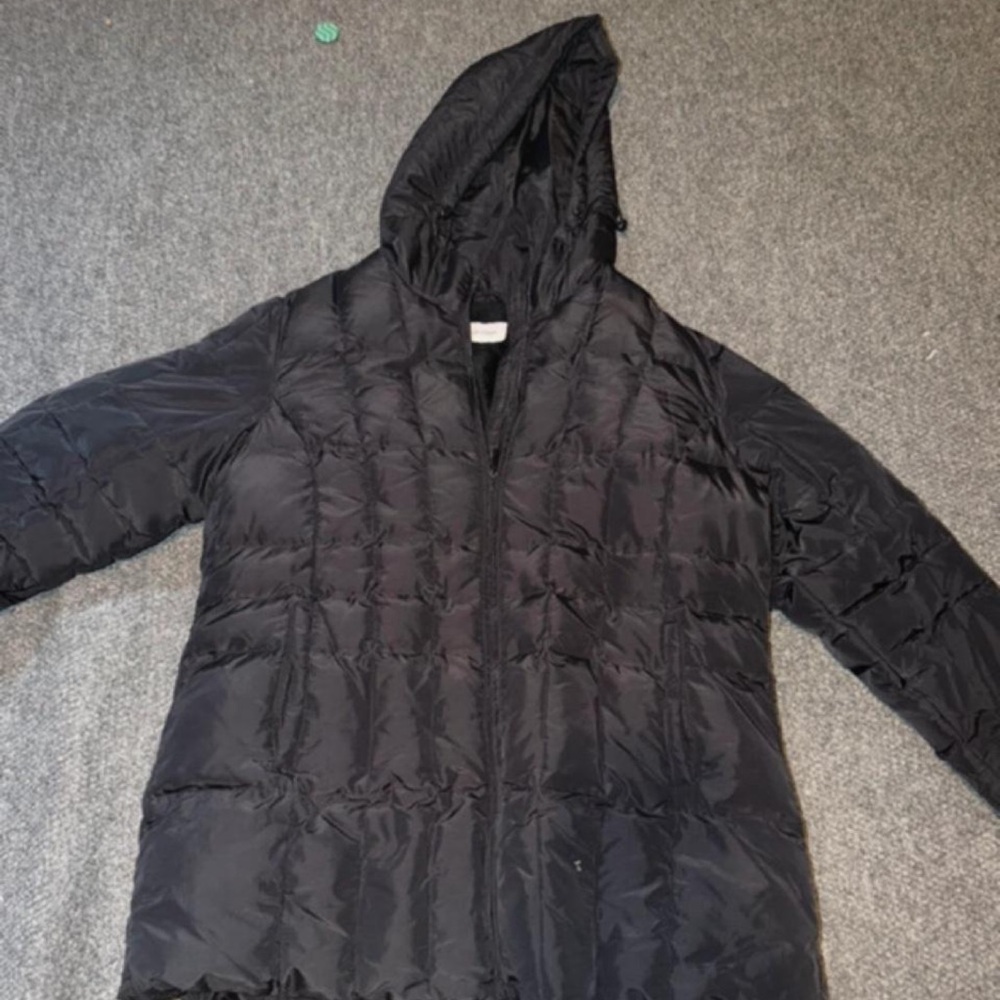 Calvin Klein Black Hooded Puffer Jacket
